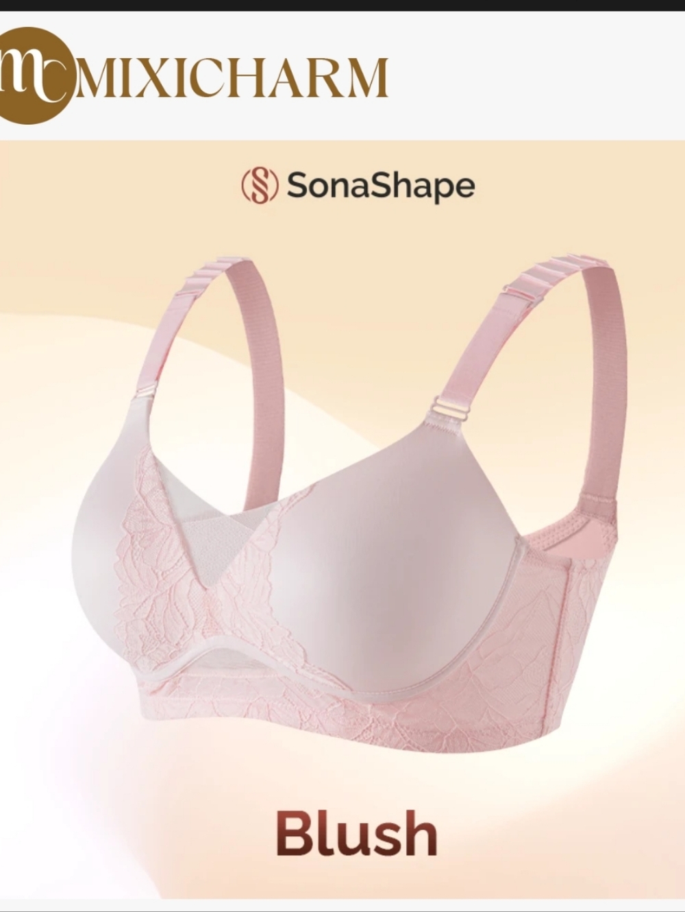 SonaShape - Daily Comfort Seamless Lifting Bra NWT
